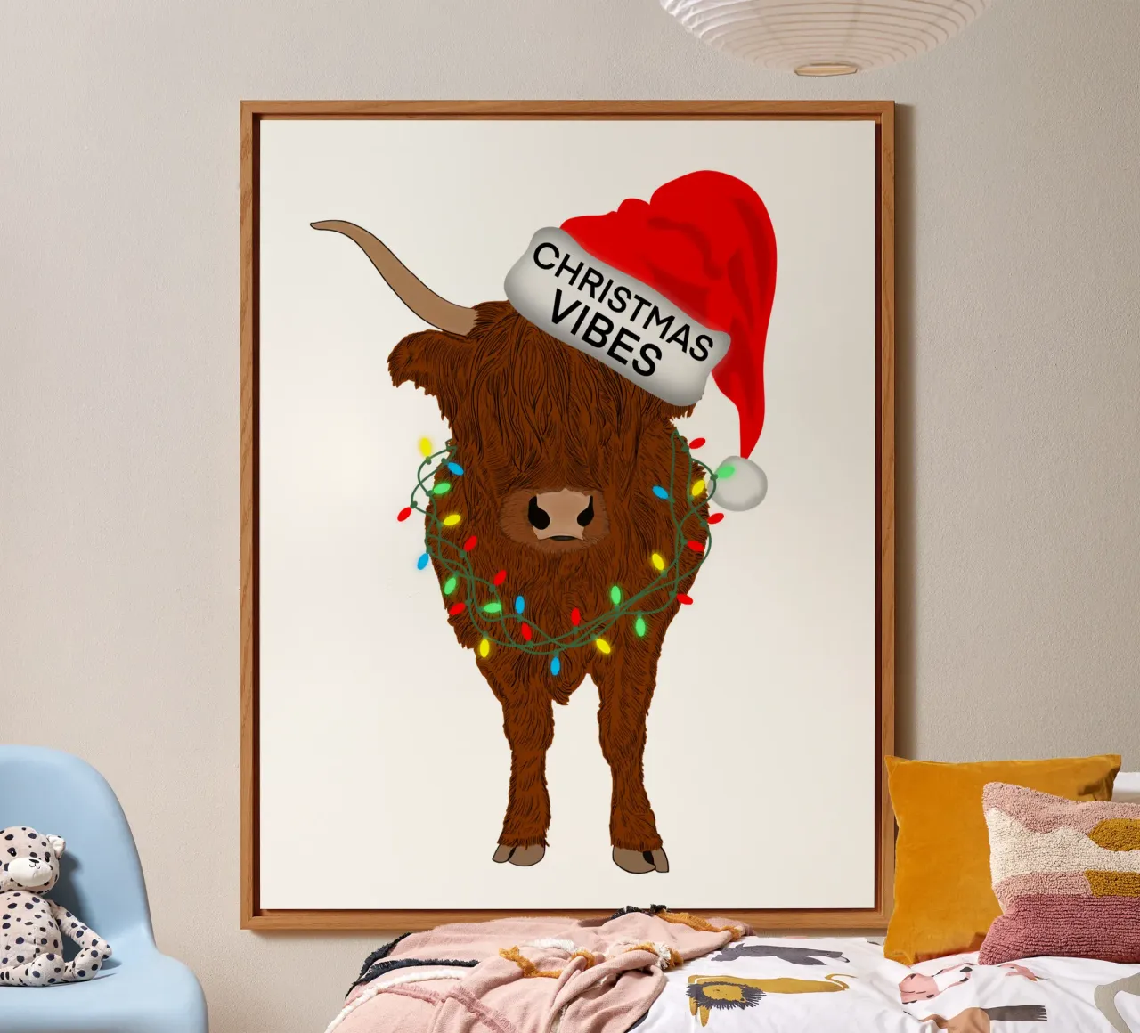 MUCCA HIGHLAND DI NATALE alluminio dibond da ARTOMATIC