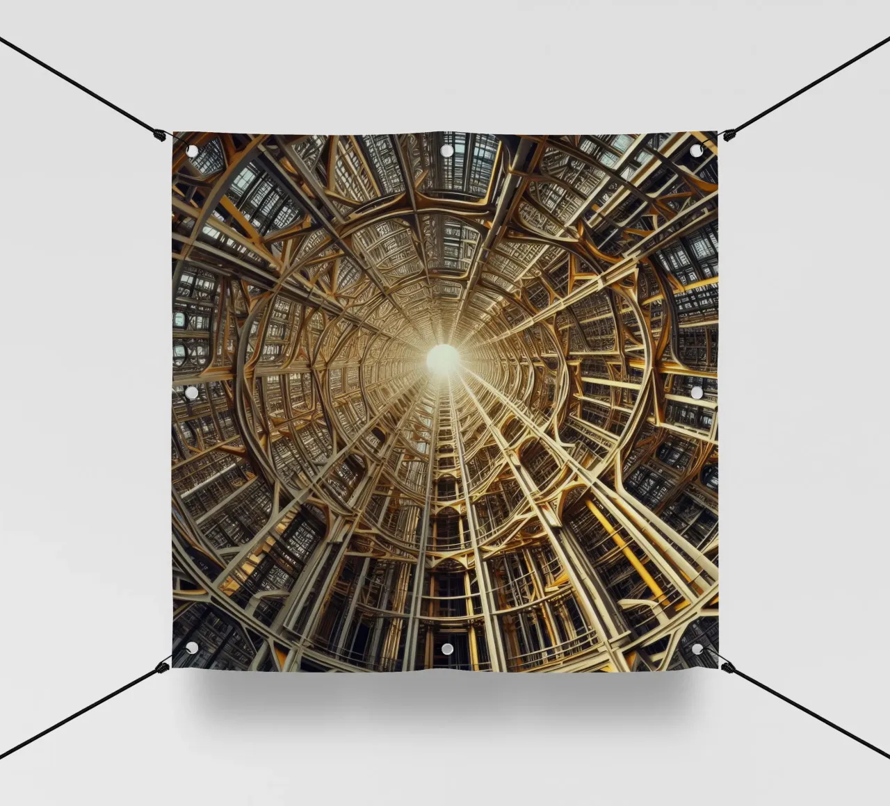 Sphere 026 - Golden Symmetrical Architectural Dome telo in pvc da Spheres