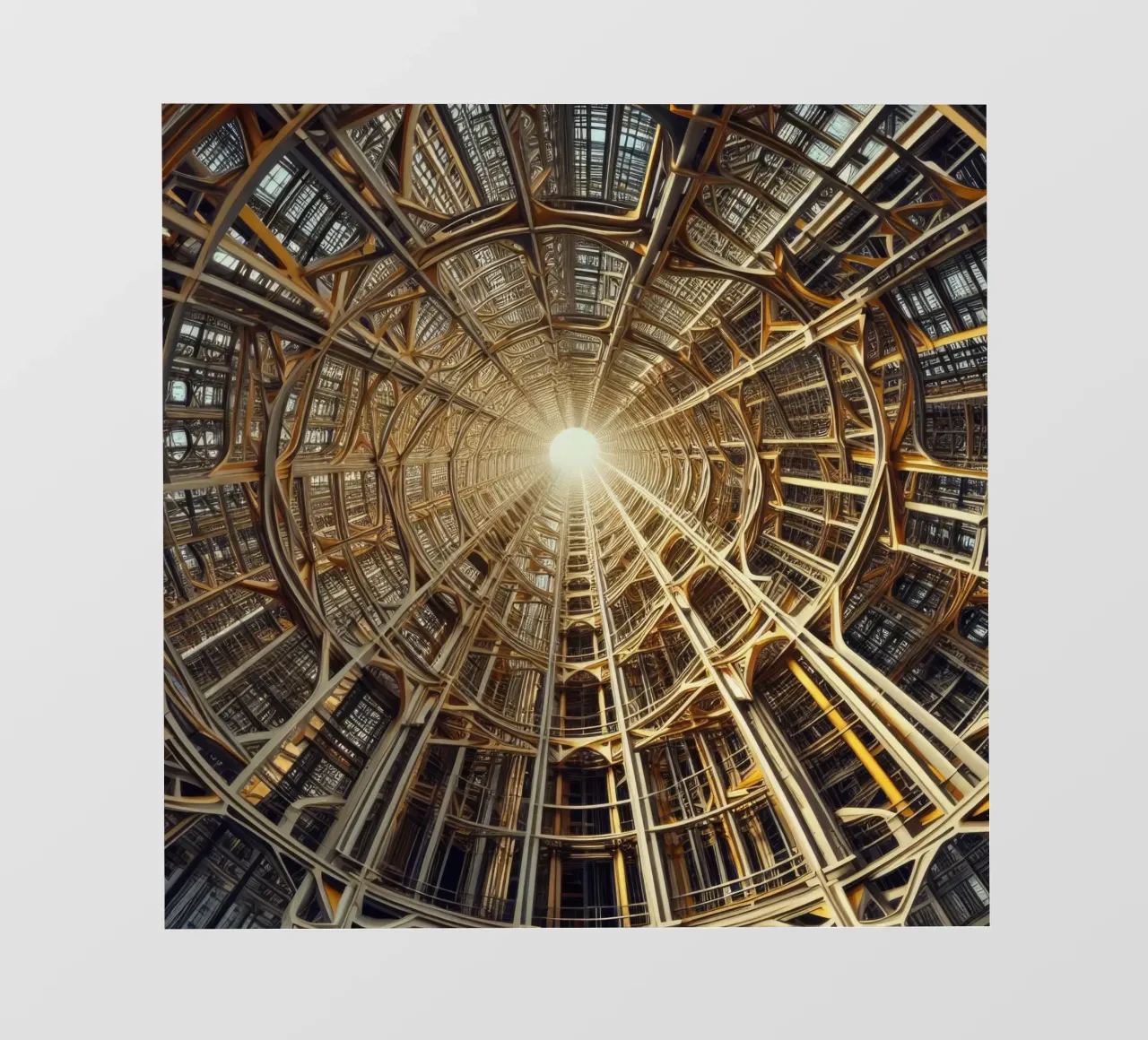 Sphere 026 - Golden Symmetrical Architectural Dome telo in pvc da Spheres