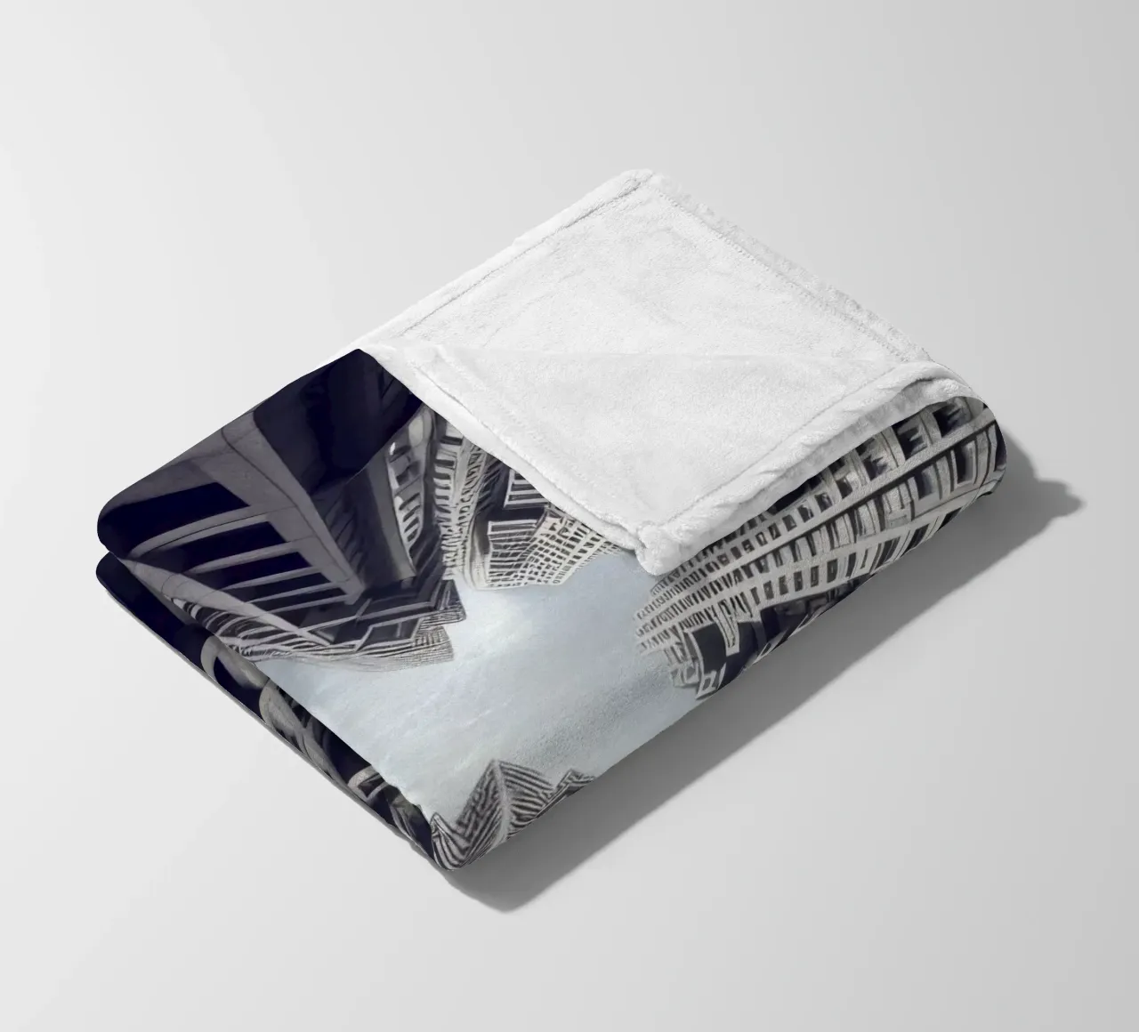 Sphere 036 - Surreal Urban Skyline coperta in pile da Spheres