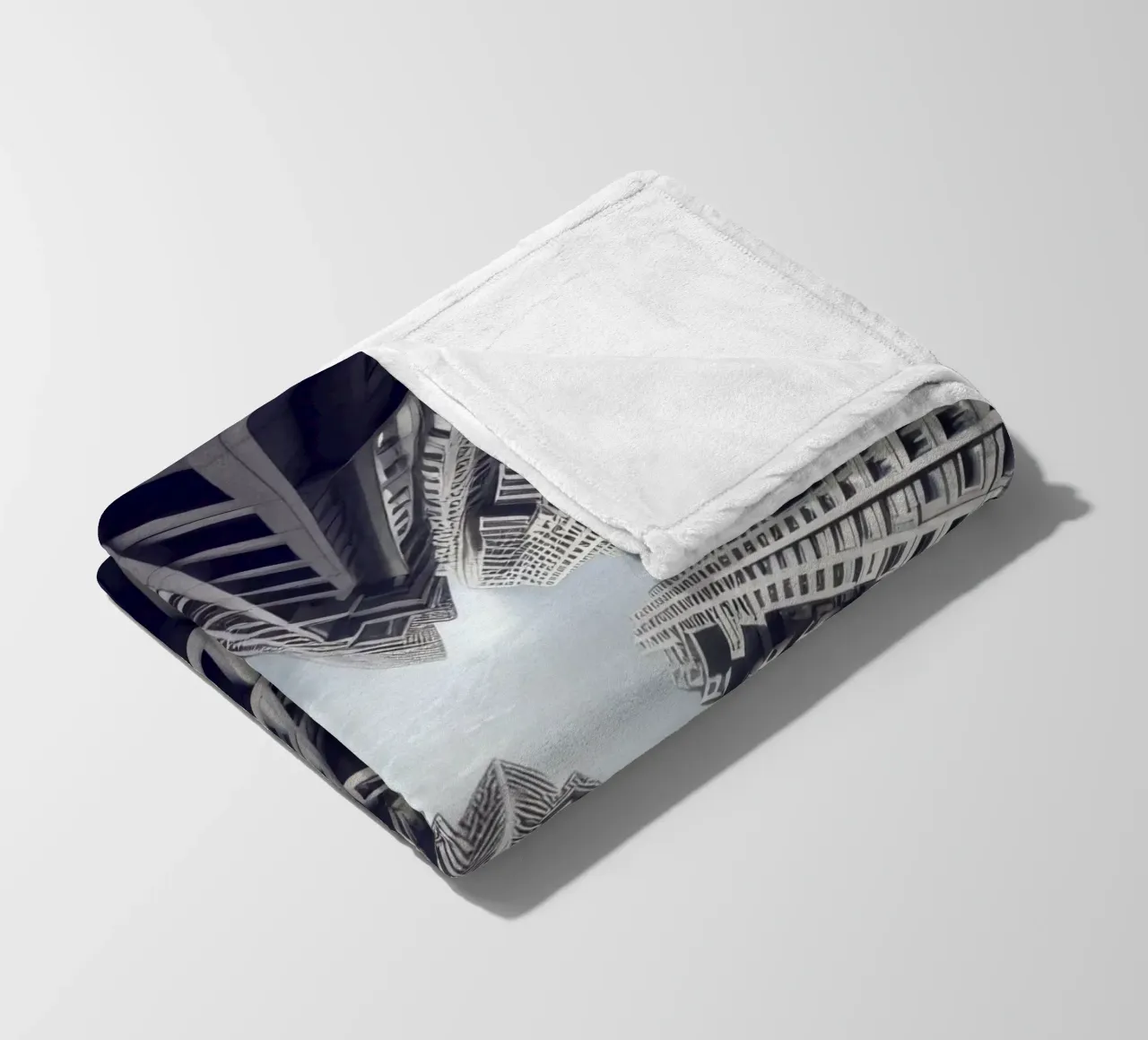 Sphere 036 - Surreal Urban Skyline coperta in pile da Spheres
