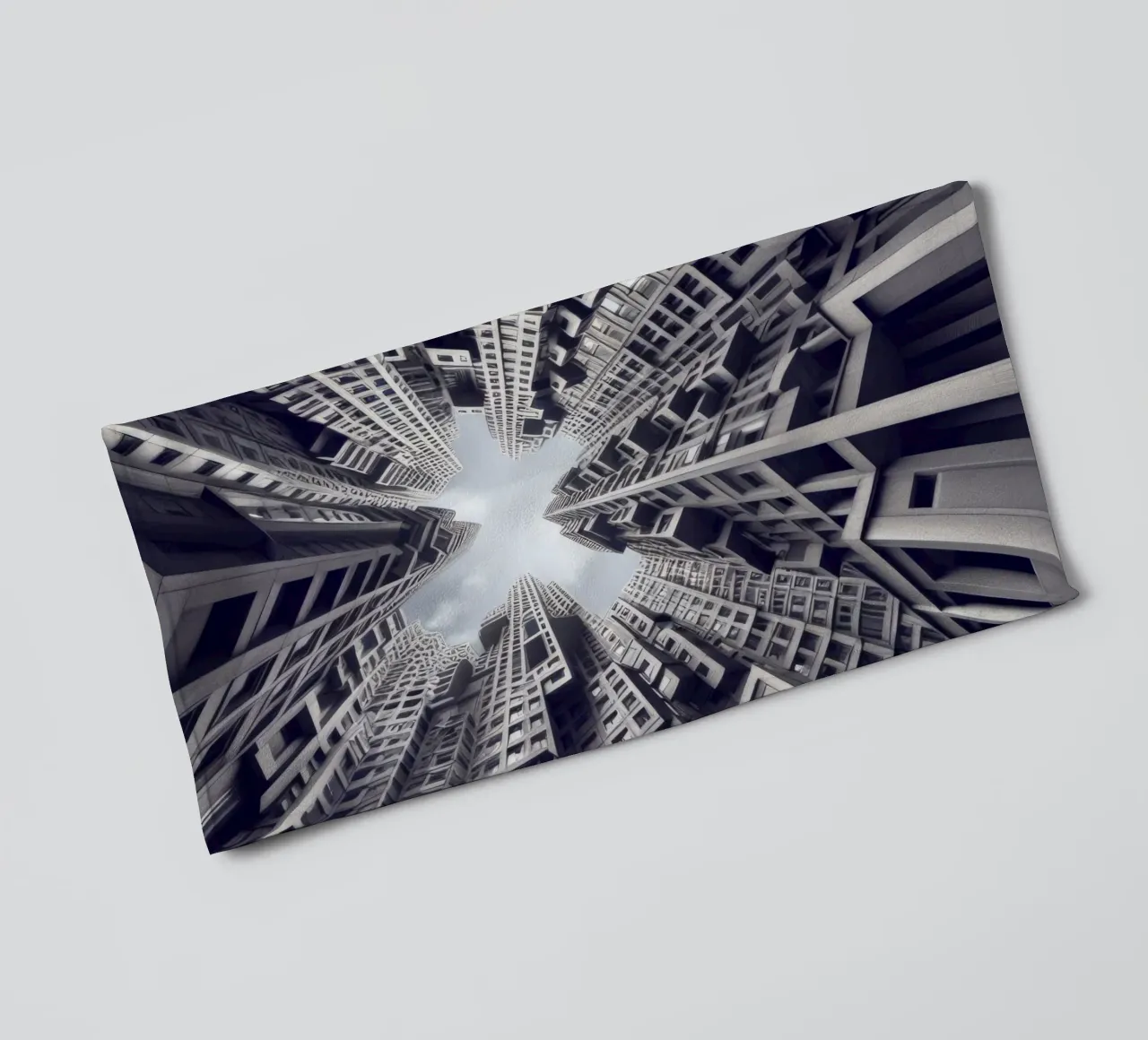 Sphere 036 - Surreal Urban Skyline towel by Spheres