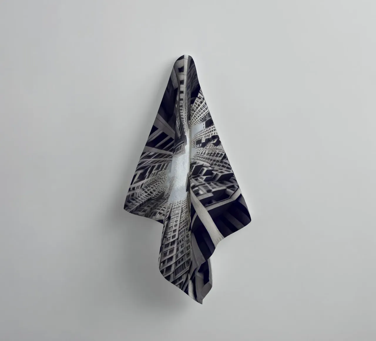 Sphere 036 - Surreal Urban Skyline towel by Spheres