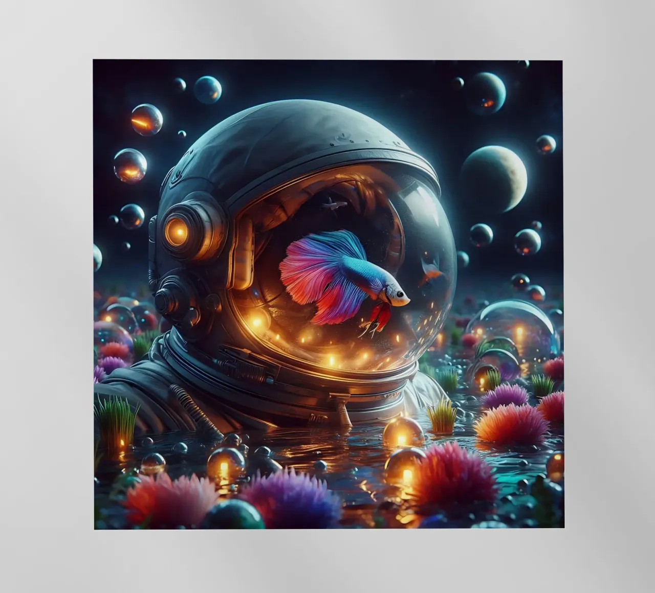 Betta Astronaut pellicola backlit da nomad
