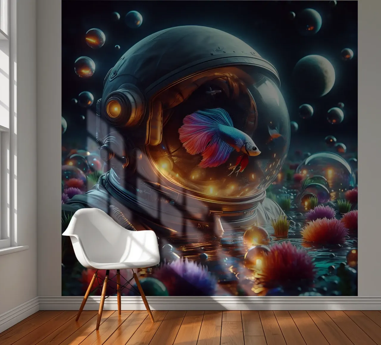 Betta astronaut fotobehang van nomad