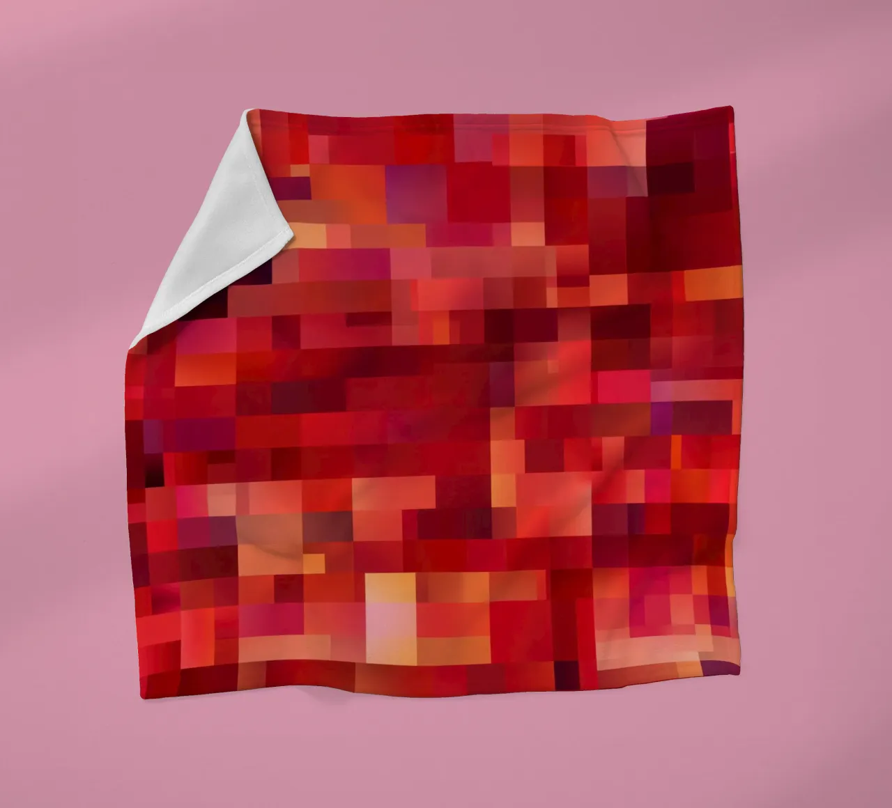 50 Shades Of Red | Abstract Cubist Fire Pattern fleece blanket by Autofocus