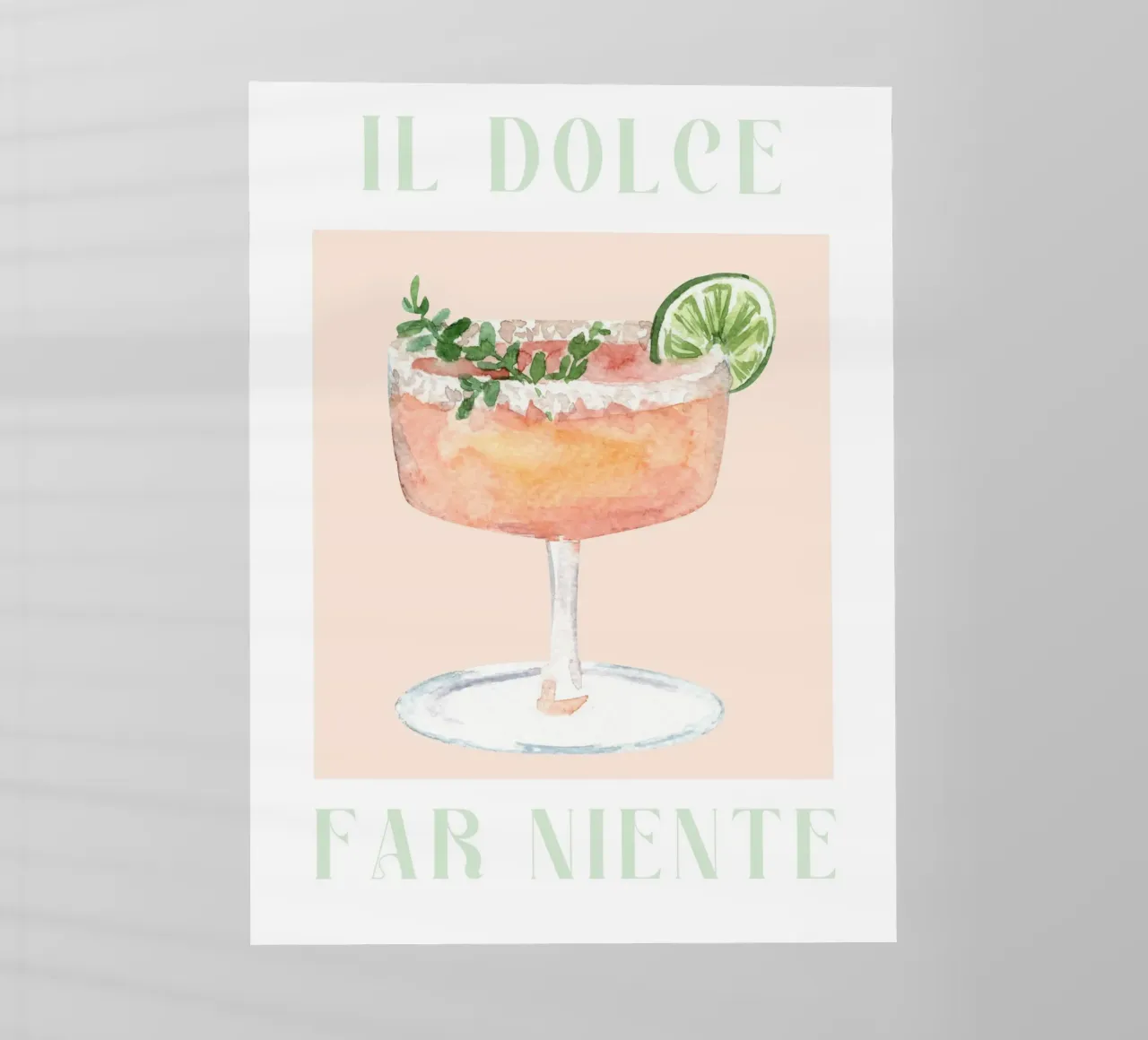 Cocktail Print Il dolce far niente pellicola backlit da Bella Studio