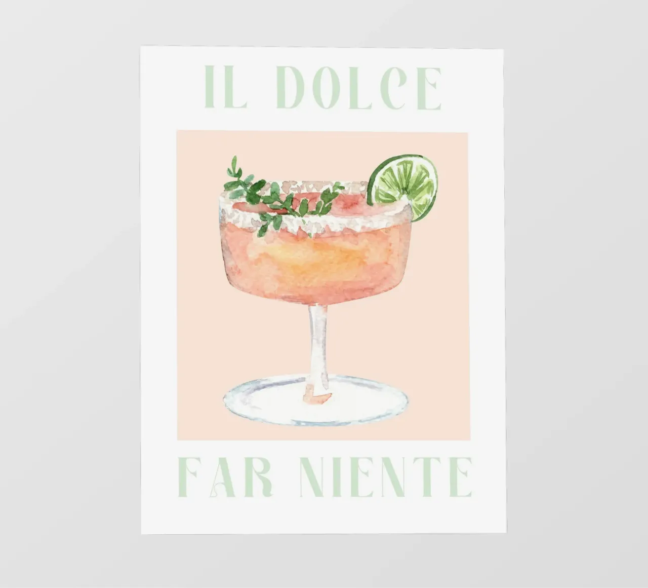 Cocktail Print Il dolce far niente pellicola backlit da Bella Studio