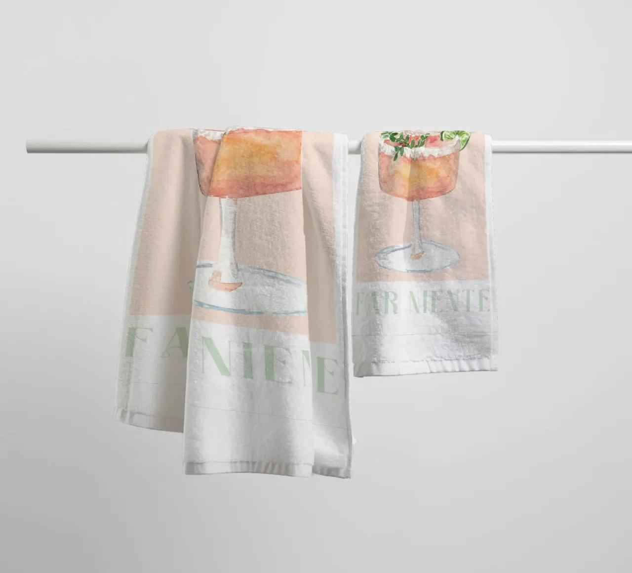 Cocktail Print Il dolce far niente asciugamano da bagno da Bella Studio