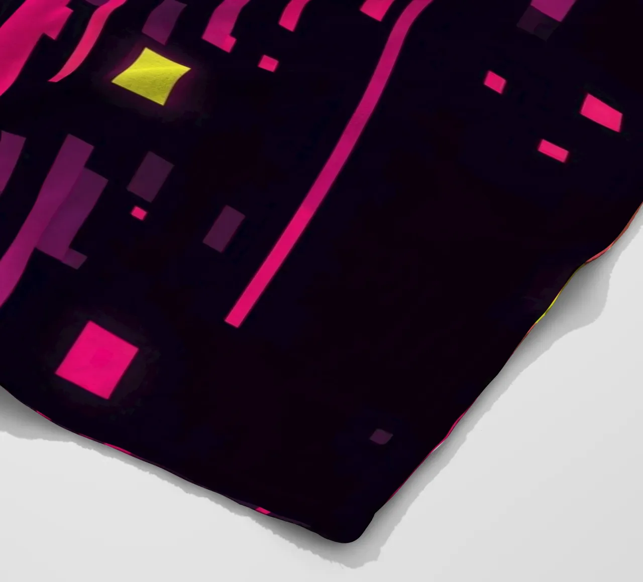 8-Bit Digital Neon Fallout Pattern coperta in pile da Autofocus