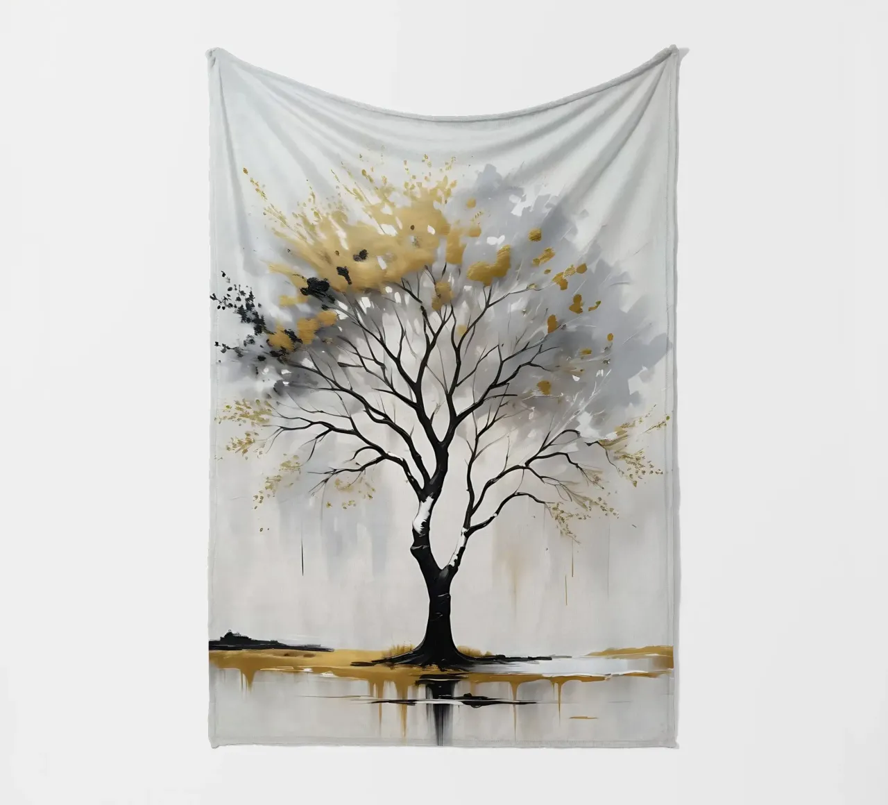 albero d'oro coperta in pile da nomad