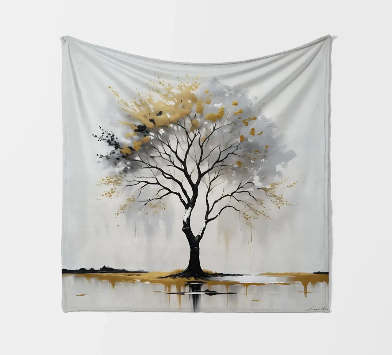 albero d'oro coperta in pile da nomad