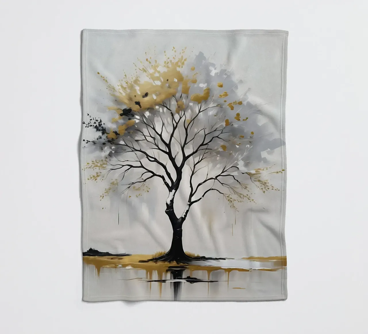 albero d'oro coperta in pile da nomad