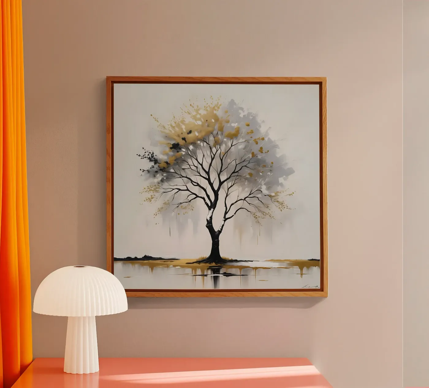 arbre doré plexiglas de nomad