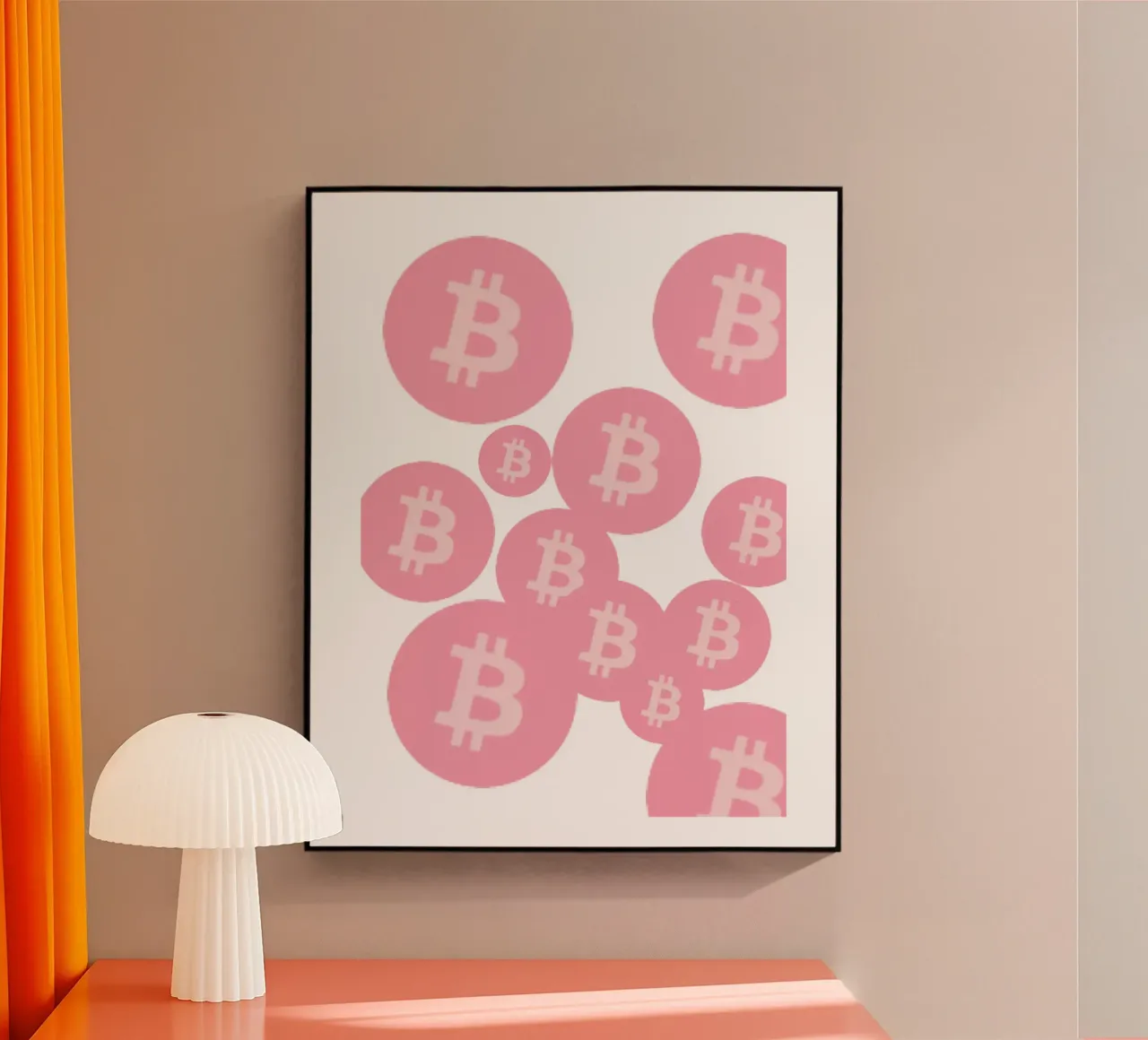 BTC_pink plexiglass da Crypto_Jungle