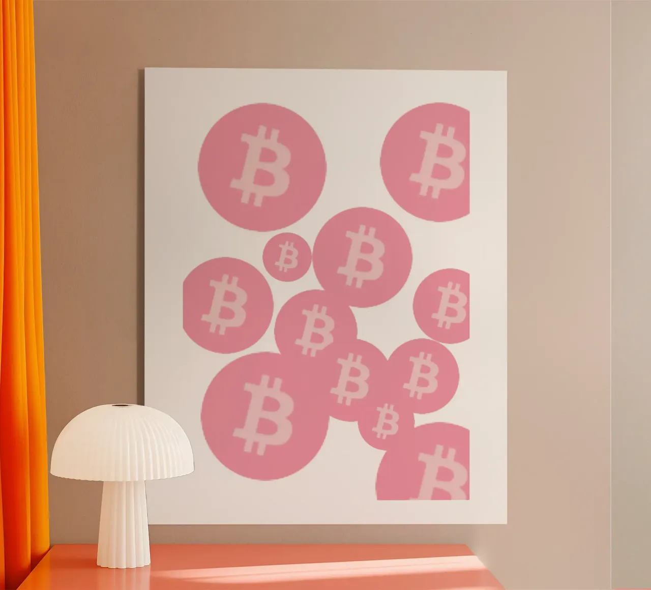 BTC_pink plexiglass da Crypto_Jungle