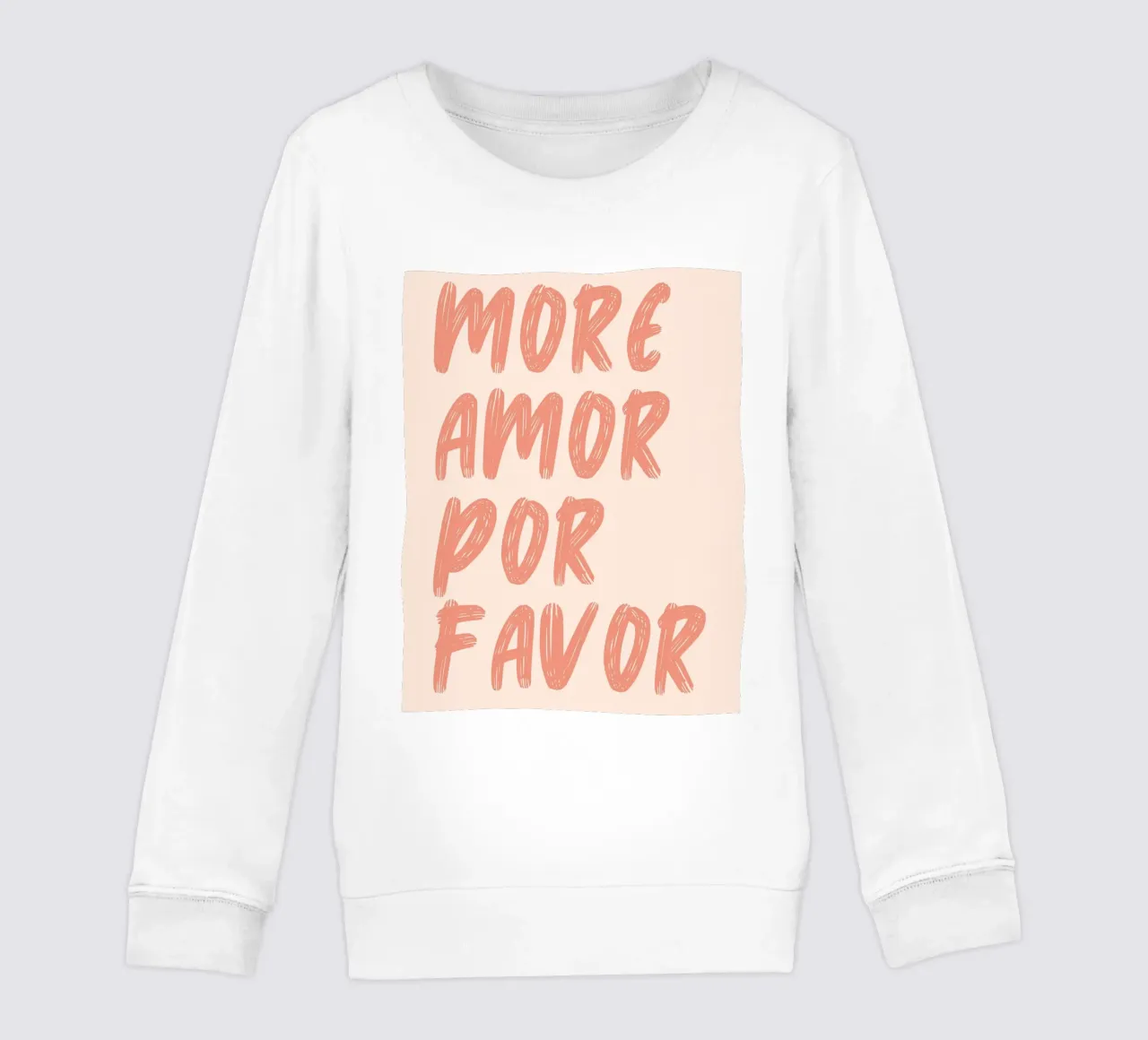 More love please kids sweatshirt by Bella Studio