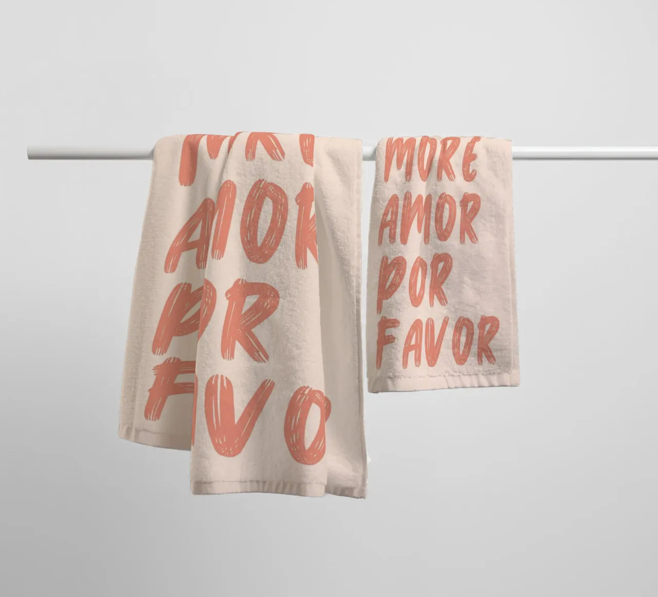 More love please towel by Bella Studio