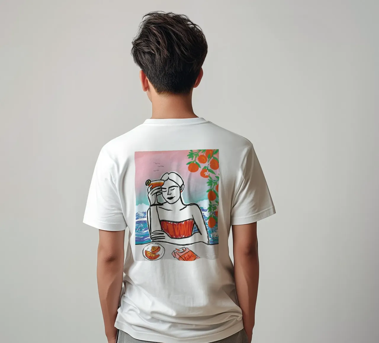 Aperol Frau Am Meer t-shirt da ni-ja artboutique