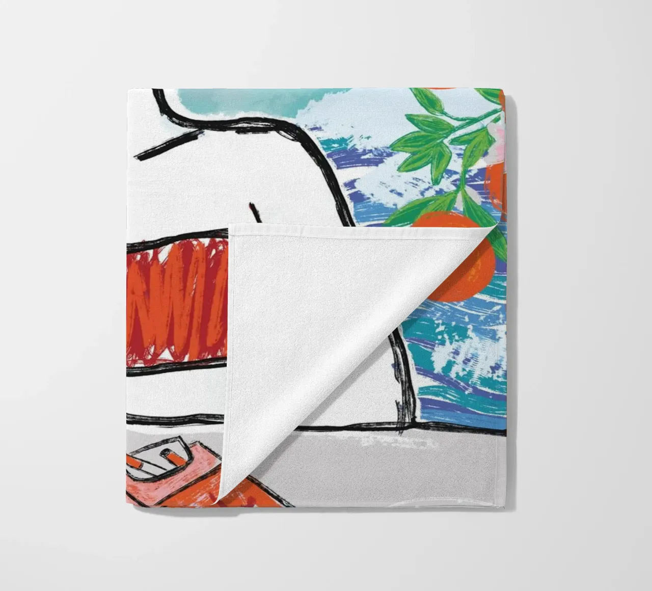 Aperol Frau Am Meer telo mare da ni-ja artboutique