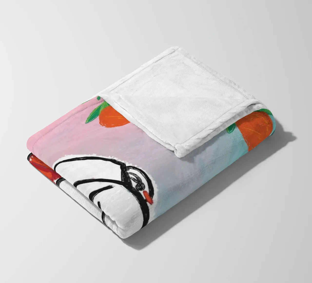 Aperol Frau Am Meer coperta in pile da ni-ja artboutique