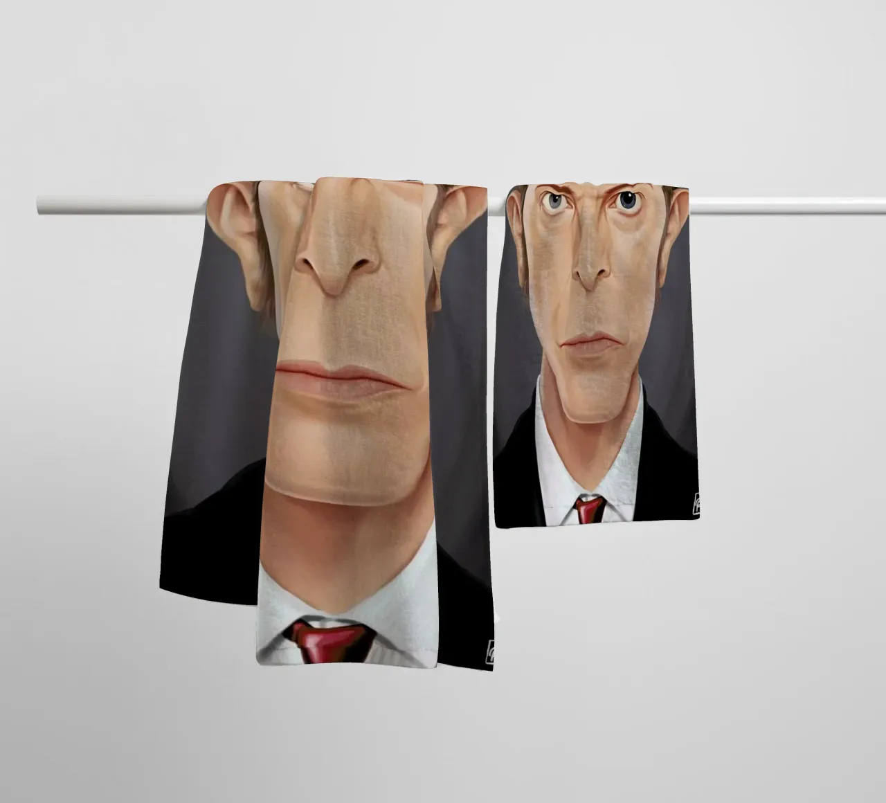 David Bowie asciugamano da bagno da Rob Art | Illustration