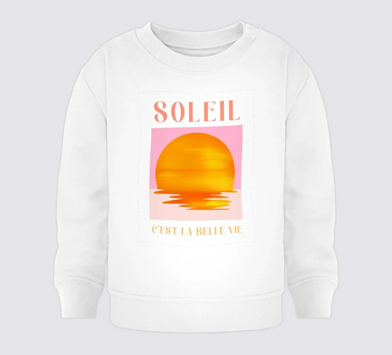 Soleil Pink Print felpa neonato da Bella Studio