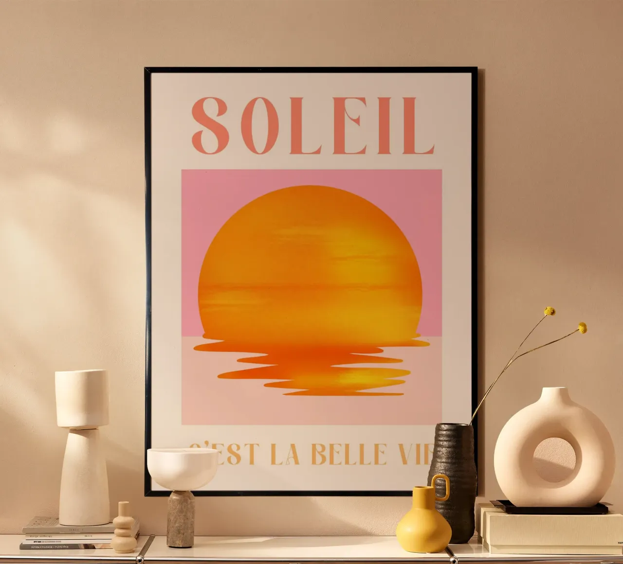 Soleil Pink Print carta hahnemühle da Bella Studio