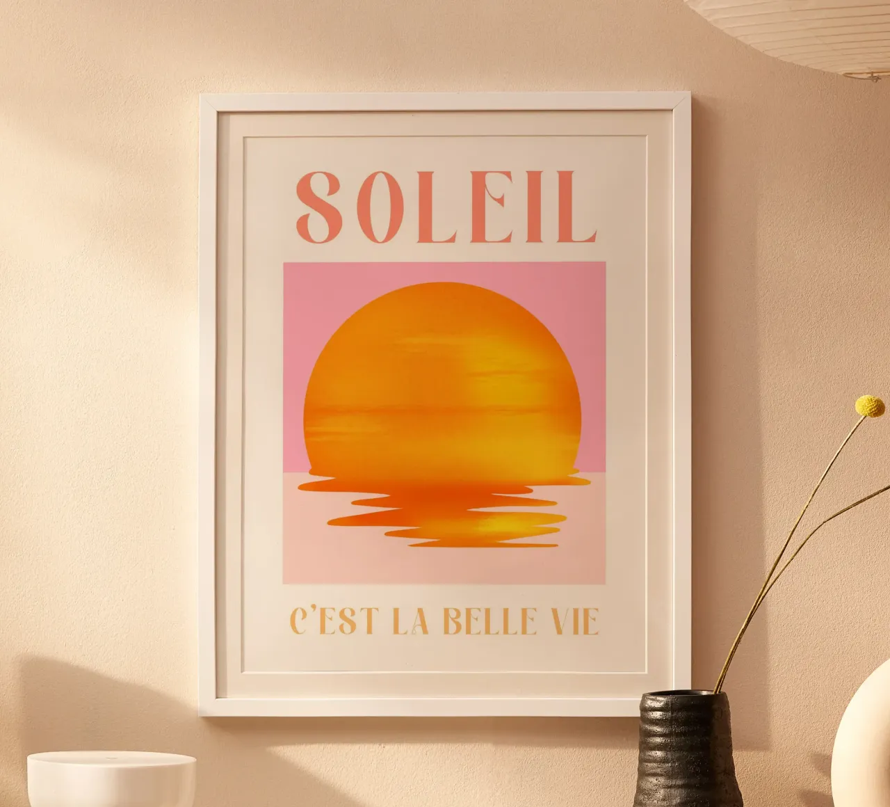 Soleil Pink Print carta hahnemühle da Bella Studio
