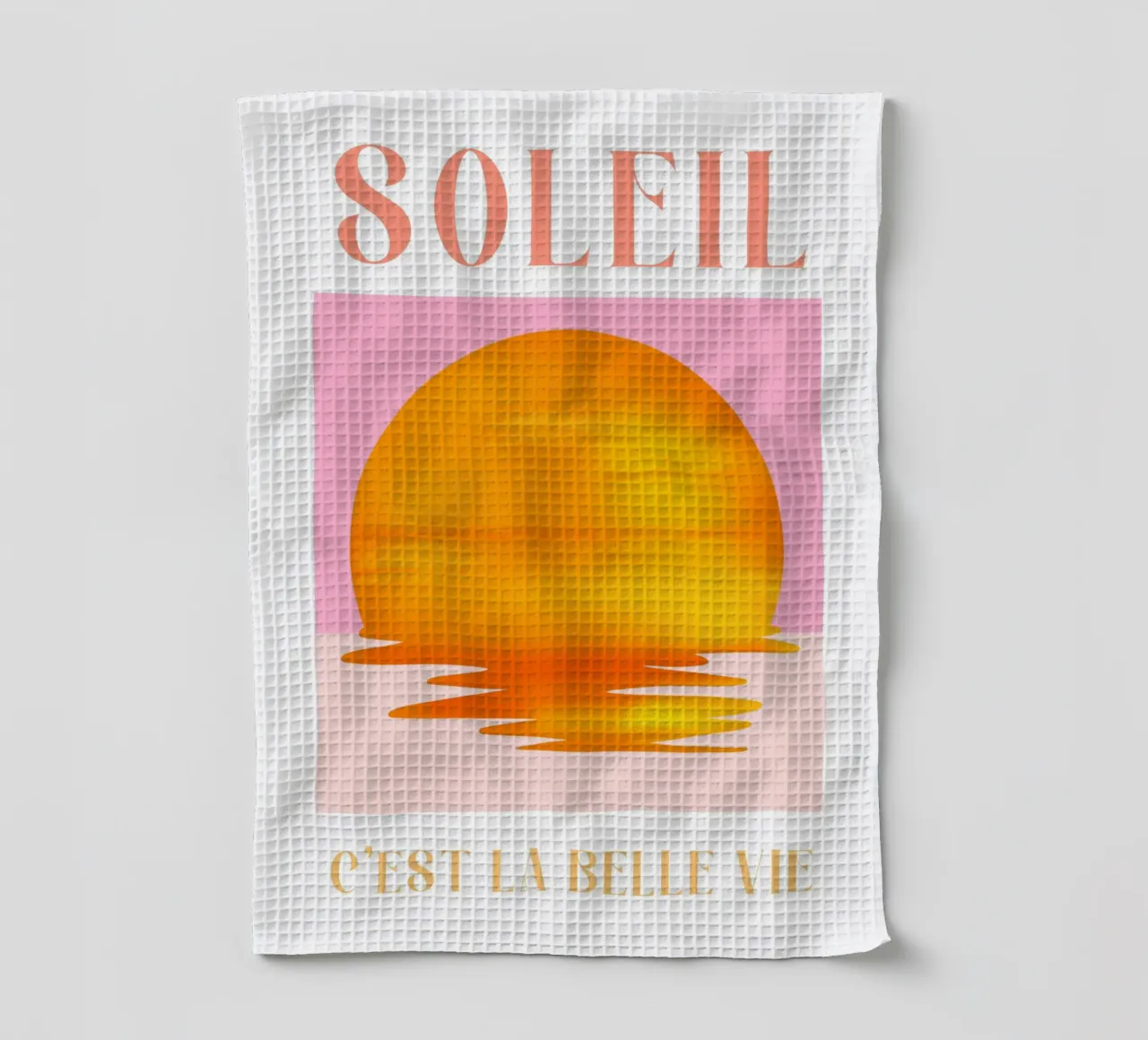 Soleil Pink Print canovaccio da cucina da Bella Studio