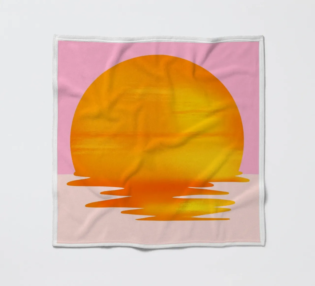 Soleil Pink Print coperta in pile da Bella Studio