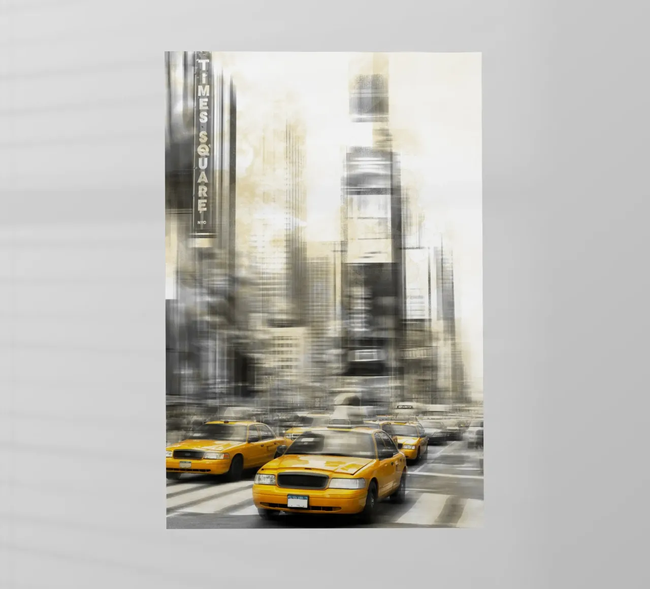 Arte moderna TIMES SQUARE pellicola backlit da Melanie Viola