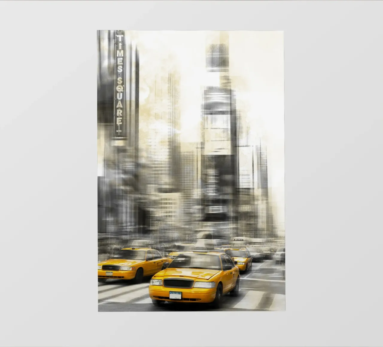 Arte moderna TIMES SQUARE telo in pvc da Melanie Viola
