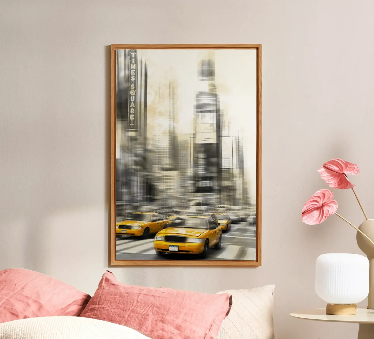 Arte moderna TIMES SQUARE alluminio dibond da Melanie Viola