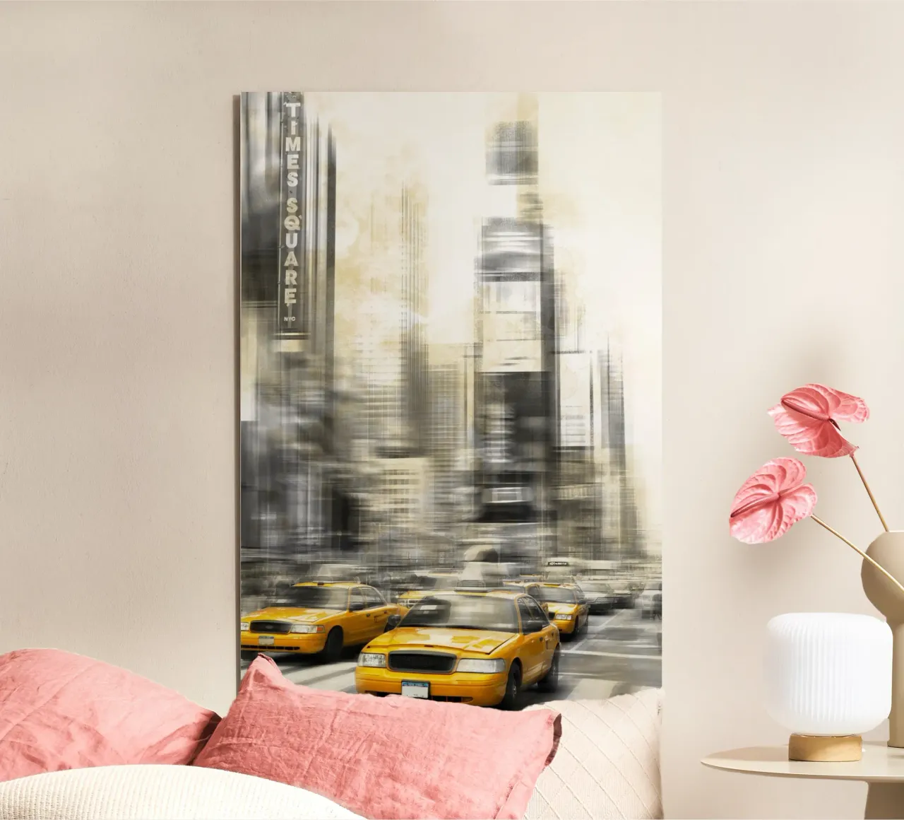 Arte moderna TIMES SQUARE alluminio dibond da Melanie Viola
