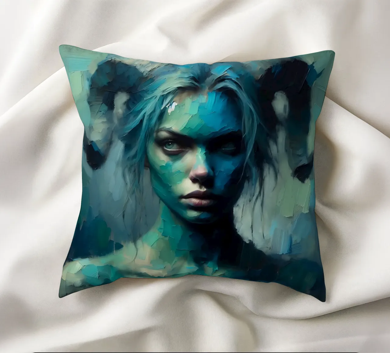 Fauno blu cuscino da nomad
