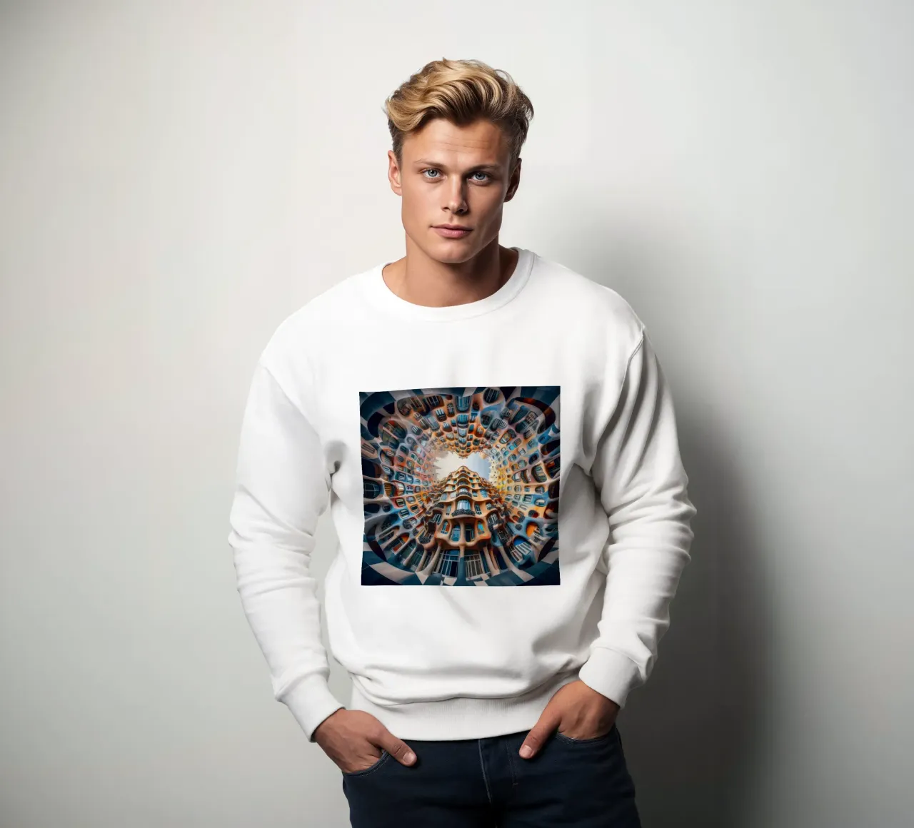 Sphere 019 - Surreal Circular Architecture sudadera de Spheres