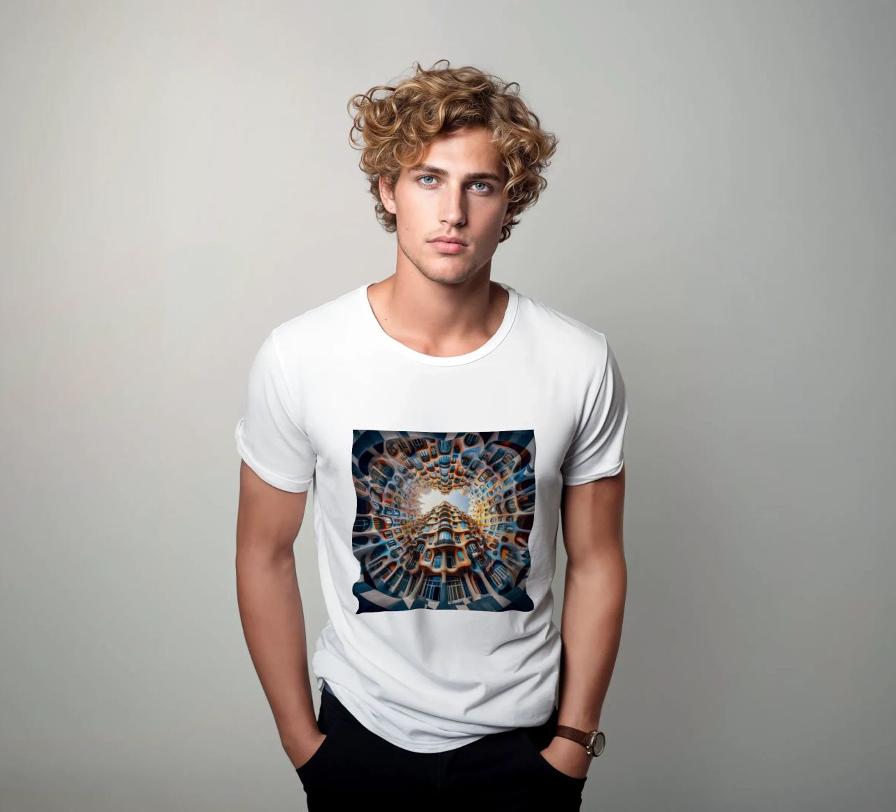 Sphere 019 - Surreal Circular Architecture t-shirt da Spheres