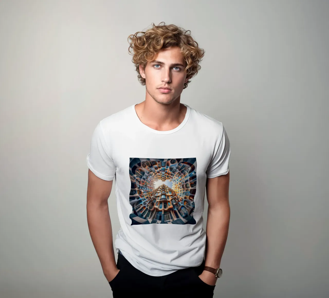 Sphere 019 - Surreal Circular Architecture t-shirt da Spheres