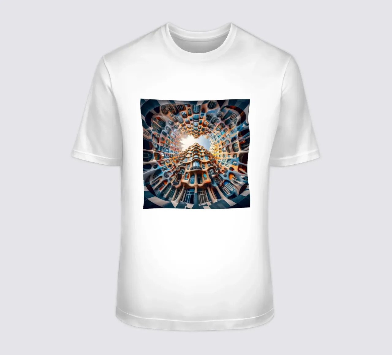 Sphere 019 - Surreal Circular Architecture T-Shirt von Spheres