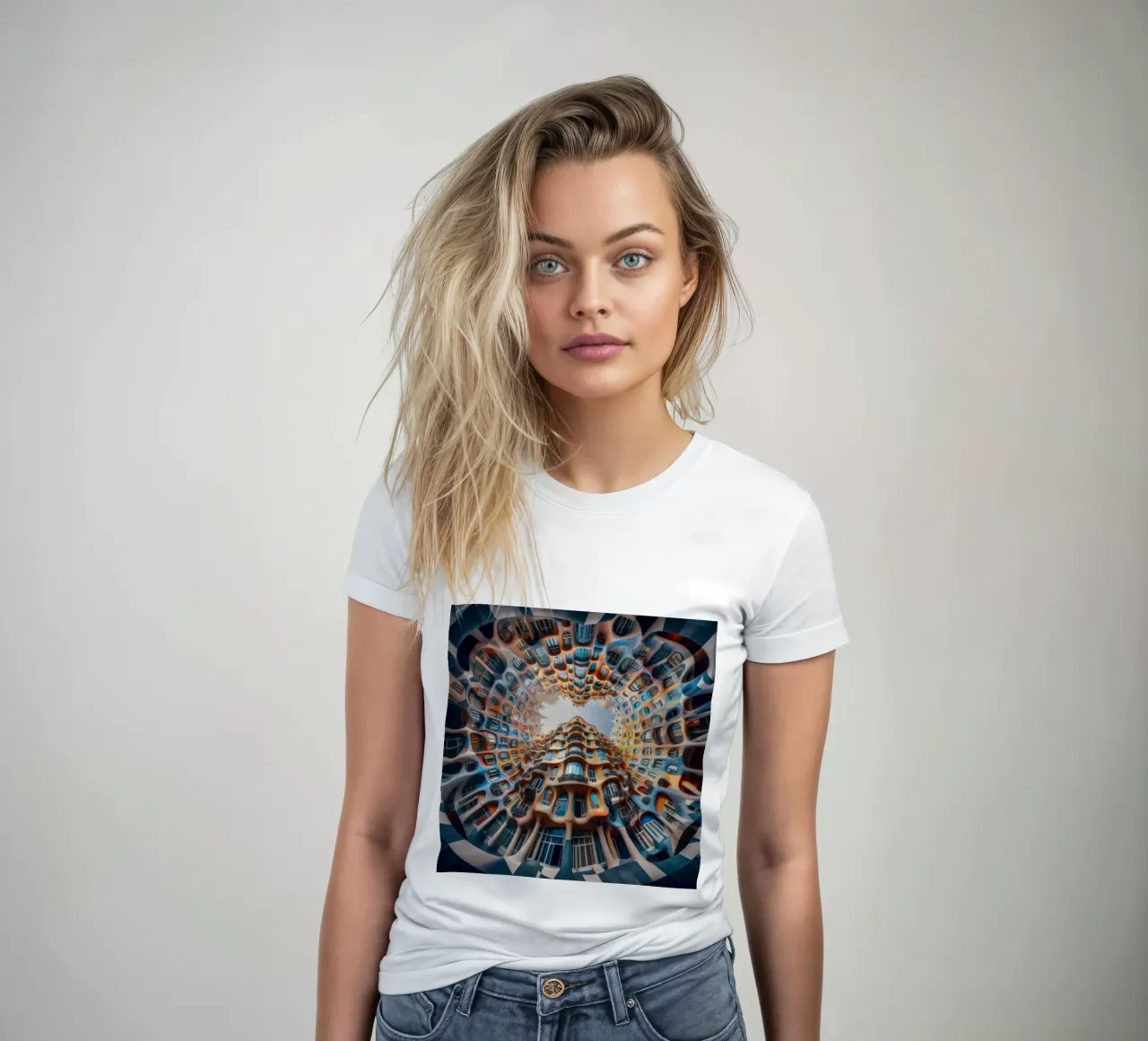 Sphere 019 - Surreal Circular Architecture t-shirt da donna da Spheres