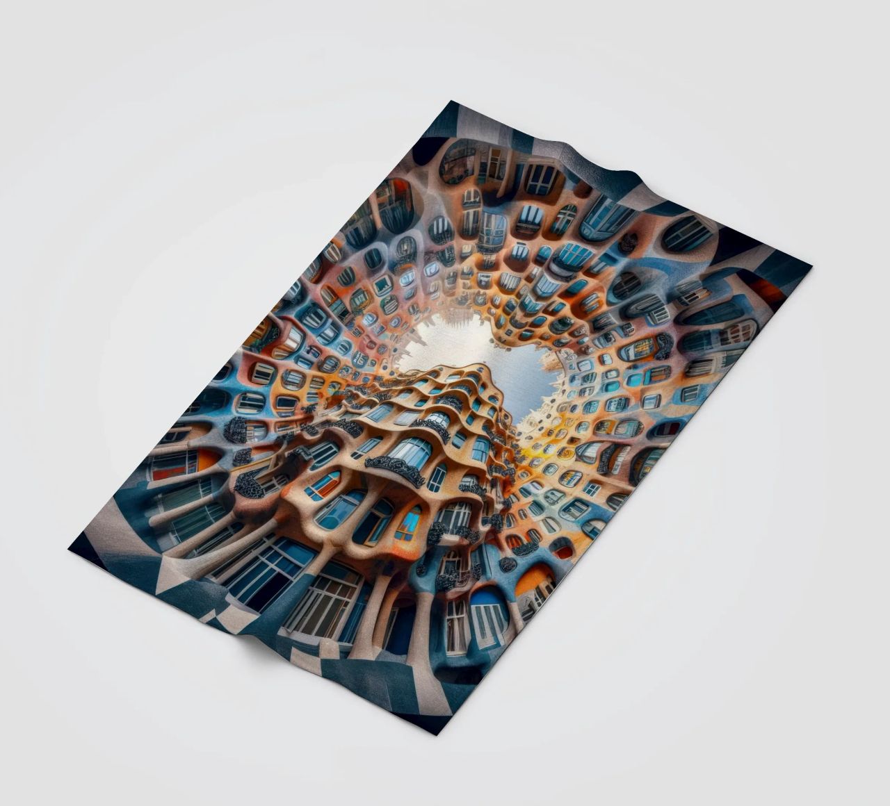 Sphere 019 - Surreal Circular Architecture coperta in pile da Spheres