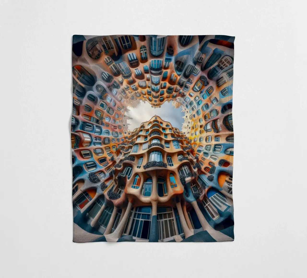 Sphere 019 - Surreal Circular Architecture coperta in pile da Spheres