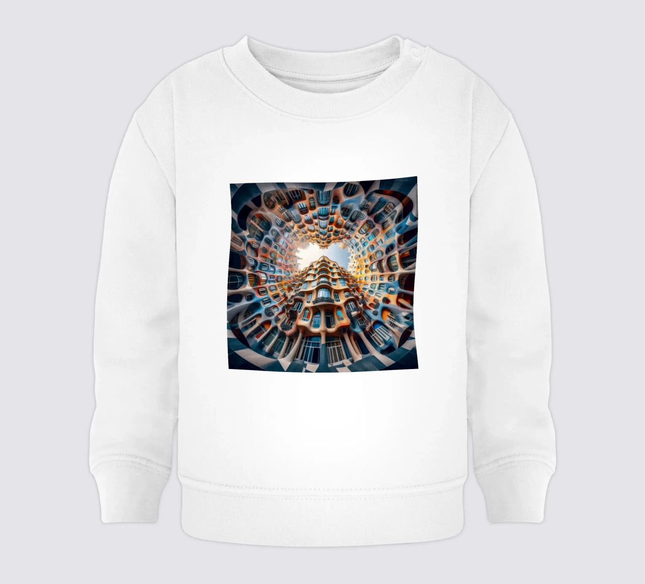 Sphere 019 - Surreal Circular Architecture felpa neonato da Spheres