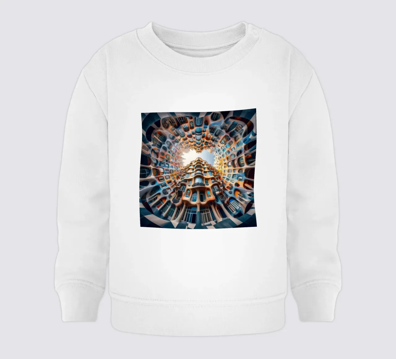 Sphere 019 - Surreal Circular Architecture felpa neonato da Spheres