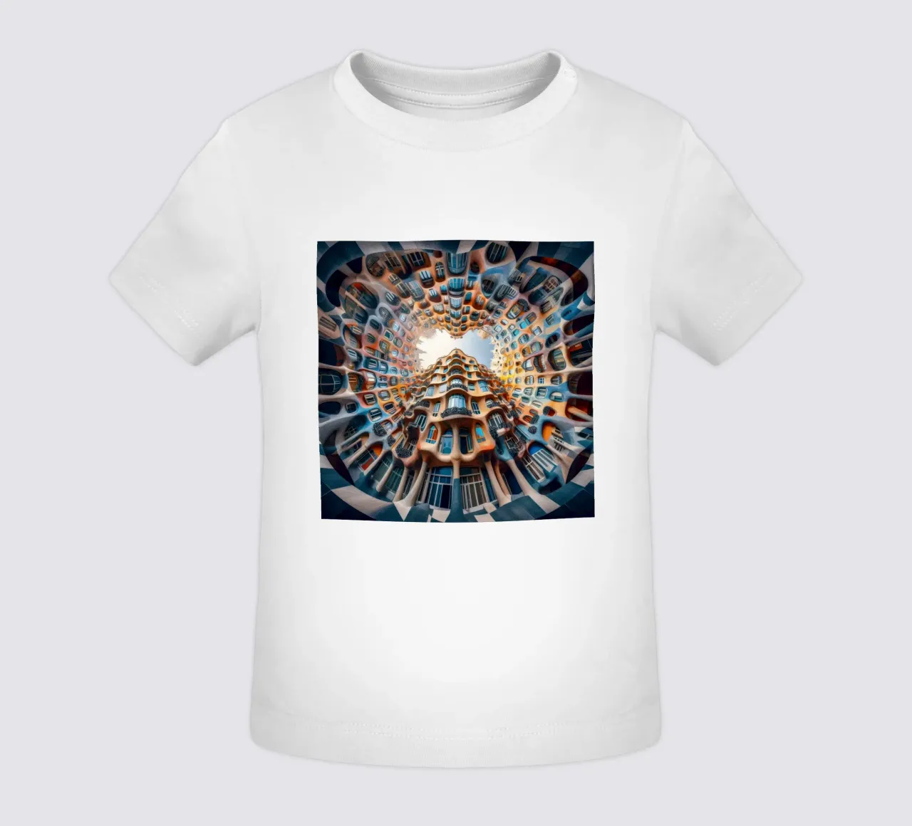 Sphere 019 - Surreal Circular Architecture maglietta neonato da Spheres
