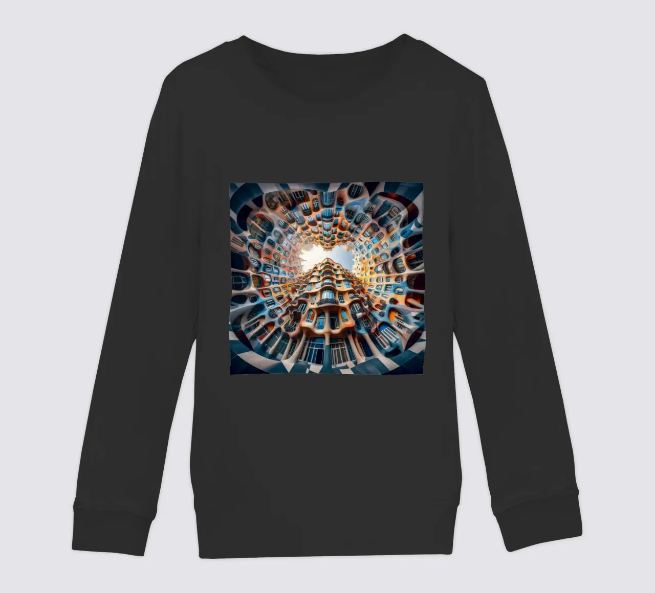 Sphere 019 - Surreal Circular Architecture felpa bambino da Spheres