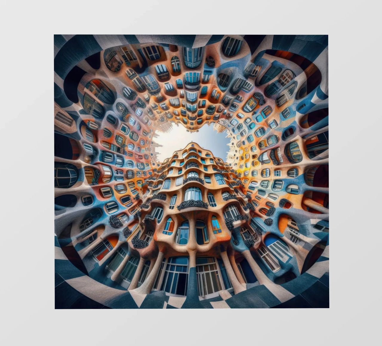 Sphere 019 - Surreal Circular Architecture pellicola backlit da Spheres