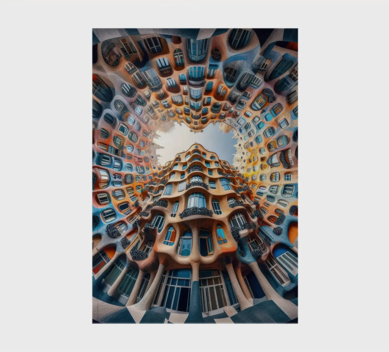 Sphere 019 - Surreal Circular Architecture Notizbuch von Spheres