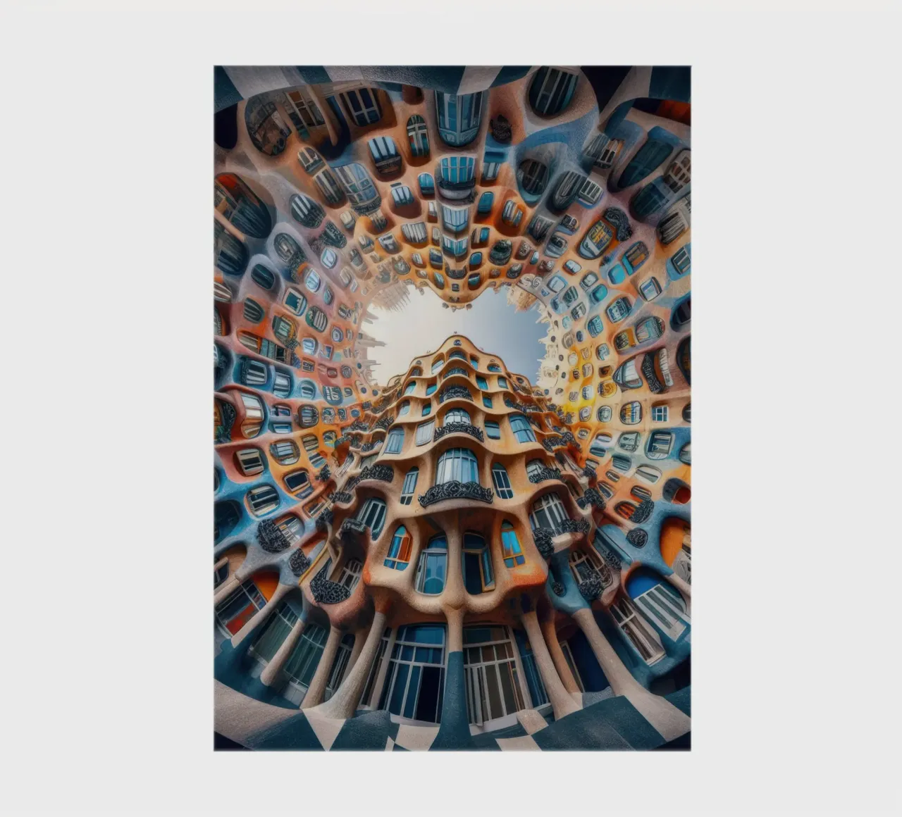 Sphere 019 - Surreal Circular Architecture notebook by Spheres